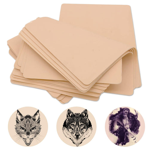 5 piezas para practicar tatuajes en blanco de silicona suave doble cara 7.4 x 5.6 pulgadas - Quierox - Tienda Online