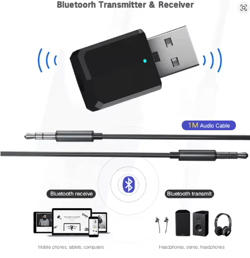 5,0 Bluetooth transmisor receptor Mini 3,5mm AUX estéreo Bluetooth inalámbrico adaptador - Quierox - Tienda Online