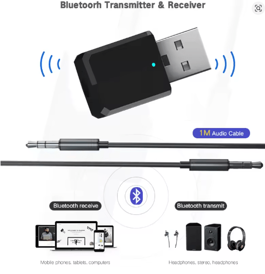 5,0 Bluetooth transmisor receptor Mini 3,5mm AUX estéreo Bluetooth inalámbrico adaptador - Quierox - Tienda Online