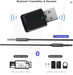 5,0 Bluetooth transmisor receptor Mini 3,5mm AUX estéreo Bluetooth inalámbrico adaptador - Quierox - Tienda Online