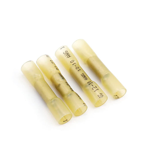 50 conectores termorretráctiles, terminales de crimpado impermeables de color amarillo de 12 a 10 AWG - Quierox - Tienda Online