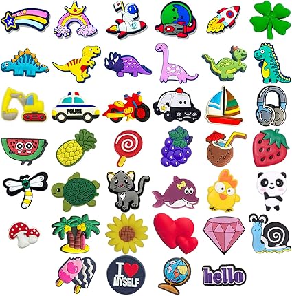 50 dijes de decoración de zapatos para zuecos, pantuflas y sandalias, dibujos animados - Quierox - Tienda Online