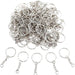 50 llaveros de metal dividido de 0.984 in con cadena de eslabones - Quierox - Tienda Online
