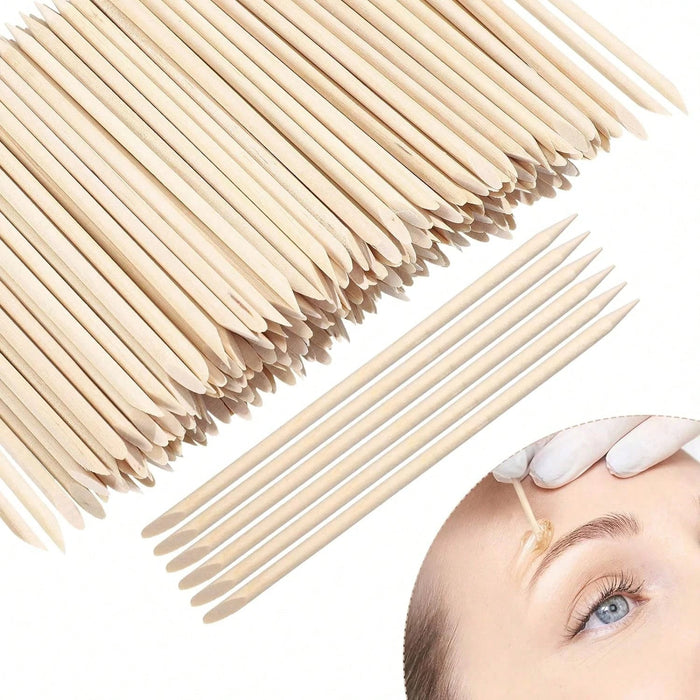 50 Palito de cera de madera para cejas, palito de cera mini para labios y nariz - Quierox - Tienda Online