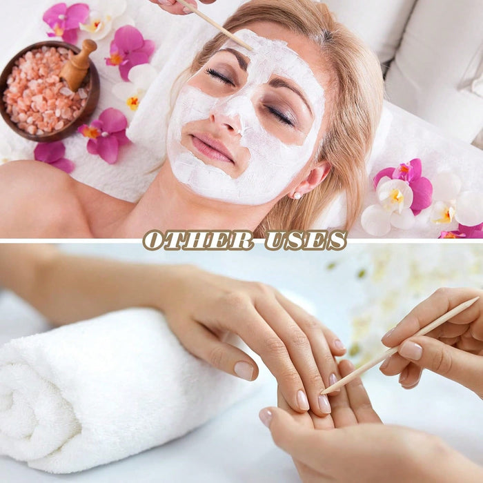 50 Palito de cera de madera para cejas, palito de cera mini para labios y nariz - Quierox - Tienda Online