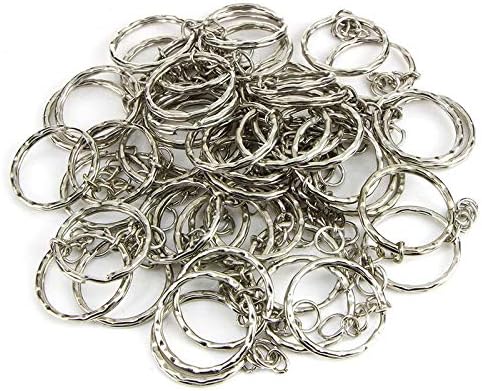 50 piezas de llaveros de metal para hacer joyas, llaveros con anilla de salto abierta de 25 mm - Quierox - Tienda Online