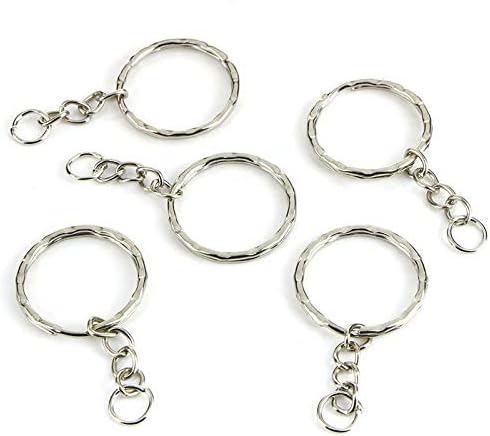 50 piezas de llaveros de metal para hacer joyas, llaveros con anilla de salto abierta de 25 mm - Quierox - Tienda Online