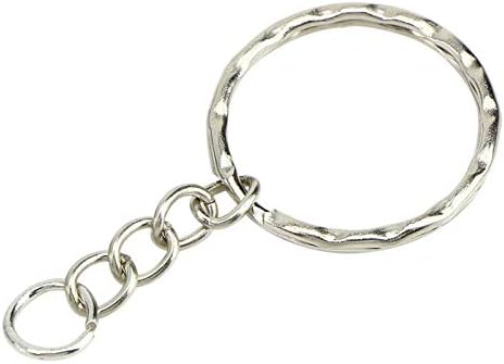 50 piezas de llaveros de metal para hacer joyas, llaveros con anilla de salto abierta de 25 mm - Quierox - Tienda Online