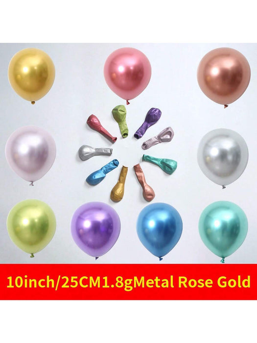 50 Piezas Shein Globos De Látex Metálicos De 10 Pulgadas Y 1.8g Con Acabado Perlado Para Decoraciones - Quierox - Tienda Online