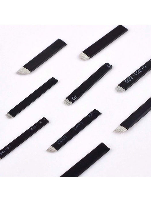 50 piezas/bolsa 18U 0,18 mm/12F 0,18 mm Agujas de microblading para cejas - Quierox - Tienda Online