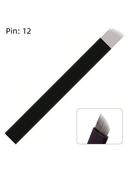 50 piezas/bolsa 18U 0,18 mm/12F 0,18 mm Agujas de microblading para cejas - Quierox - Tienda Online