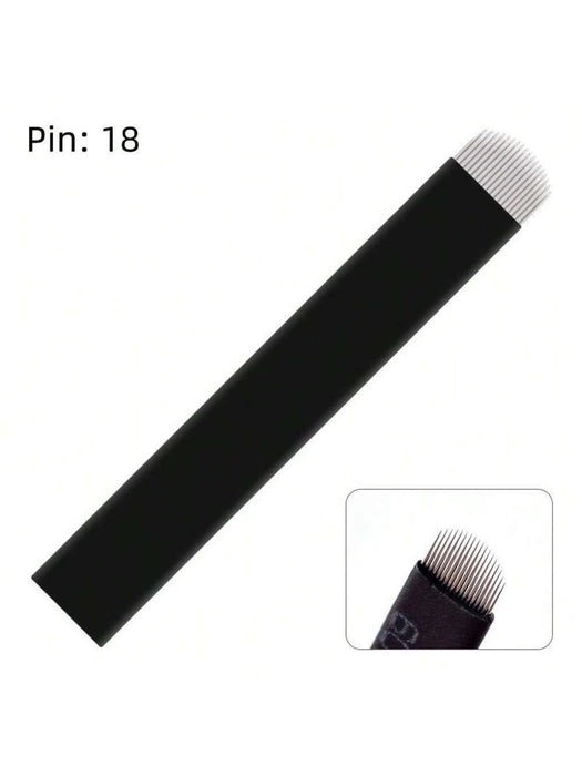 50 piezas/bolsa 18U 0,18 mm/12F 0,18 mm Agujas de microblading para cejas - Quierox - Tienda Online