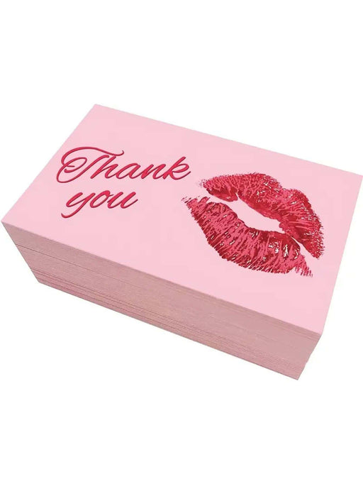 50 piezas/set Tarjeta de agradecimiento labios regalo moderno papel para fiesta - Quierox - Tienda Online