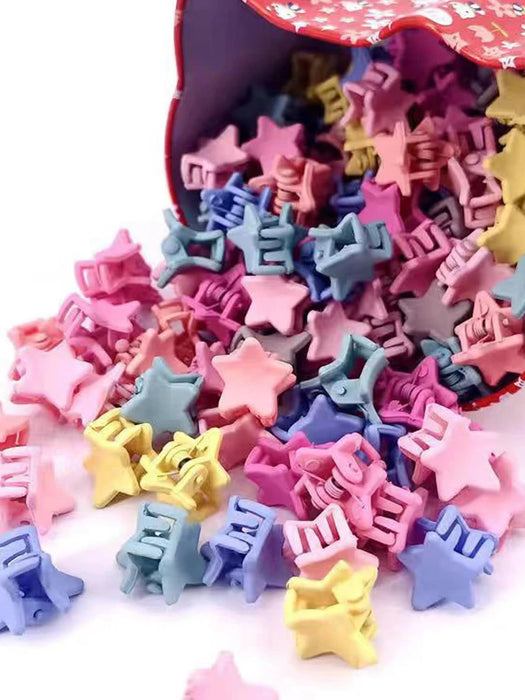 50 pinzas para el pelo sencillas con forma de estrella - Quierox - Tienda Online