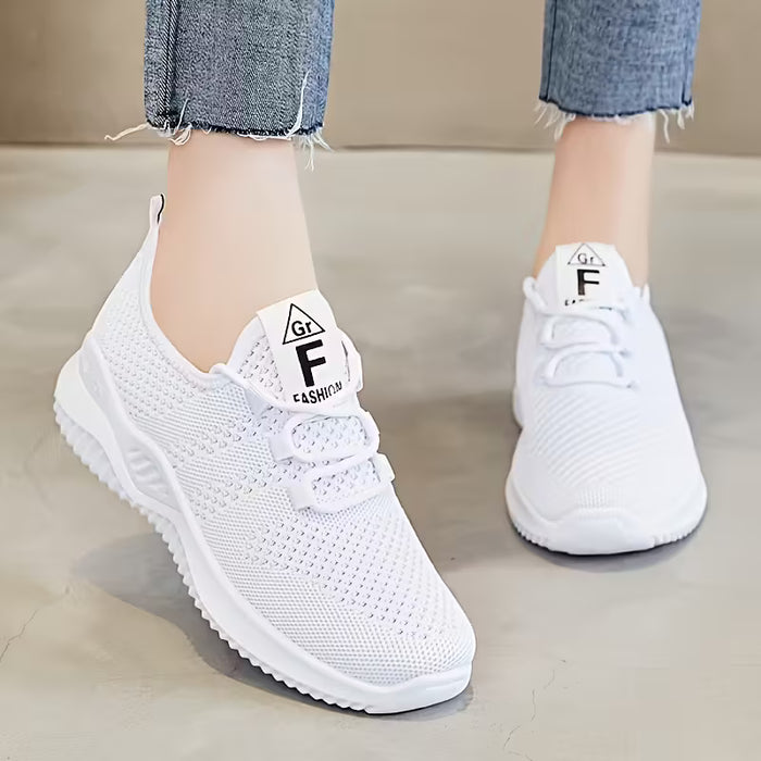 Zapatillas de punto transpirables, zapatos casuales