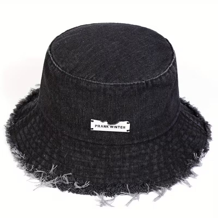 1 Gorra de Pesca para Hombre con Letras PRANK, Estilo Desgastado, Casual de Protección Solar