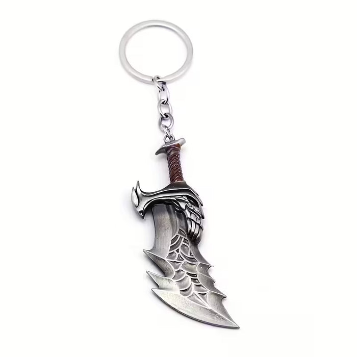 1 llavero de aleación cepillada con cuchillo grande para niños