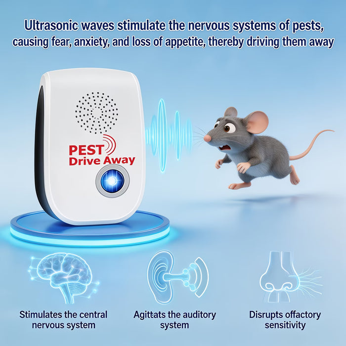 6 piezas Repelente de mosquitos con nueva tecnología de ondas de sonido