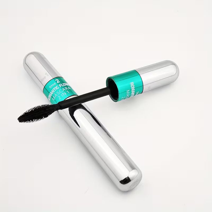 LASH COSMETICS Máscara de pestañas 2 en 1 de doble extremo con cepillo suave