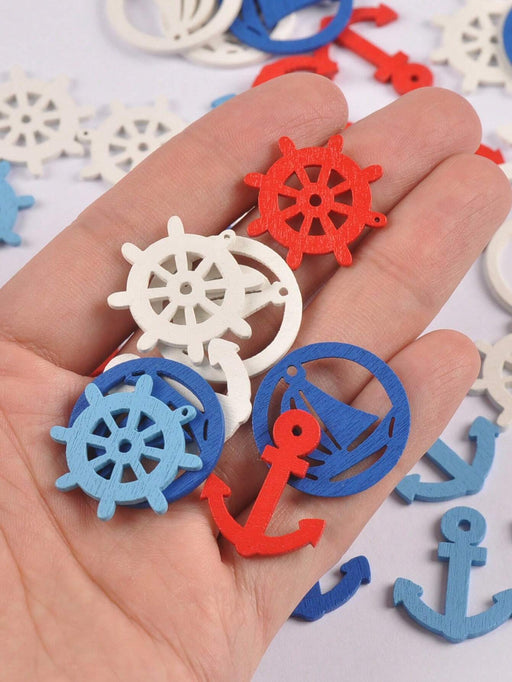 50pcs 2,5 cm aprox. Miniatura multicolor de decoración náutica colgante - Quierox - Tienda Online