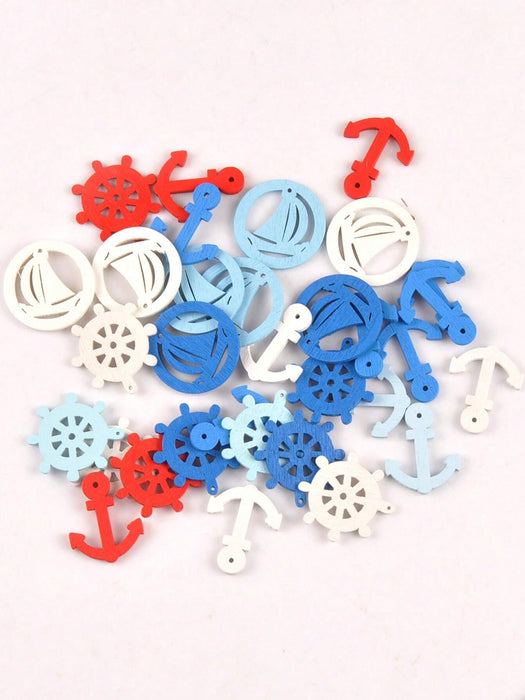 50pcs 2,5 cm aprox. Miniatura multicolor de decoración náutica colgante - Quierox - Tienda Online