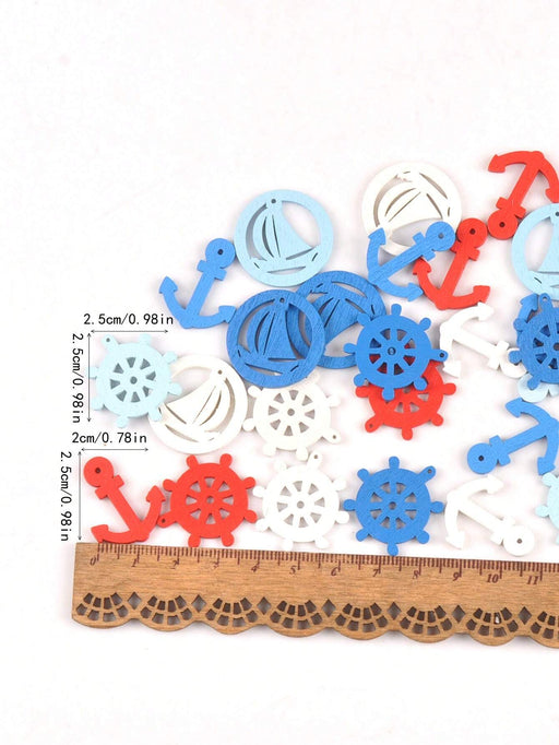 50pcs 2,5 cm aprox. Miniatura multicolor de decoración náutica colgante - Quierox - Tienda Online