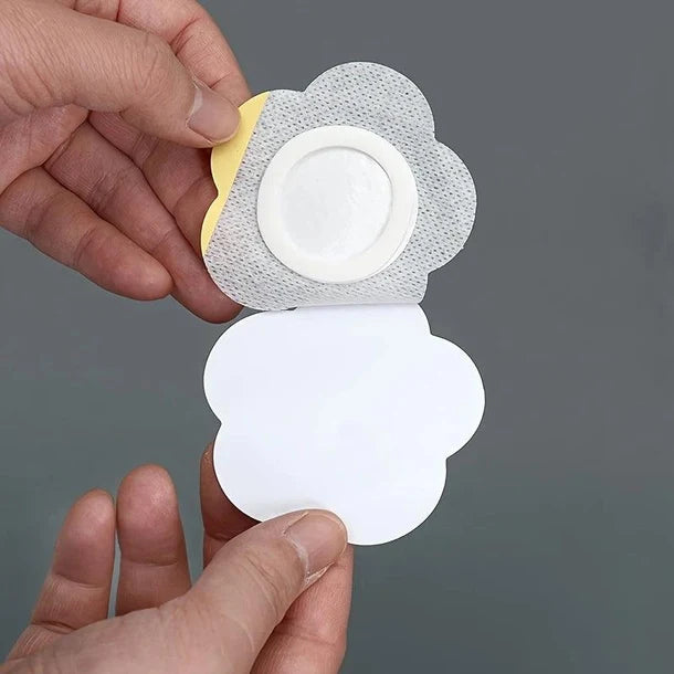 60 unidades de compresas de aceite de ricino con forma de flor de ciruelo para el ombligo