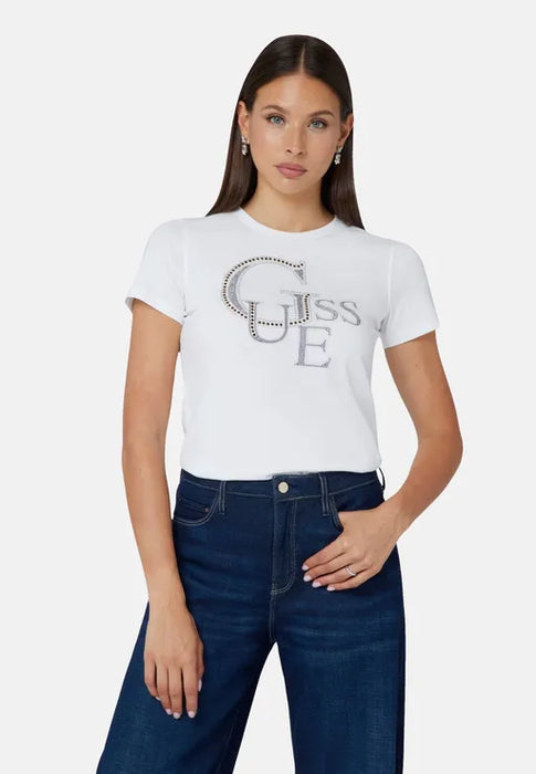 GUESS Camiseta de manga corta con tachuelas