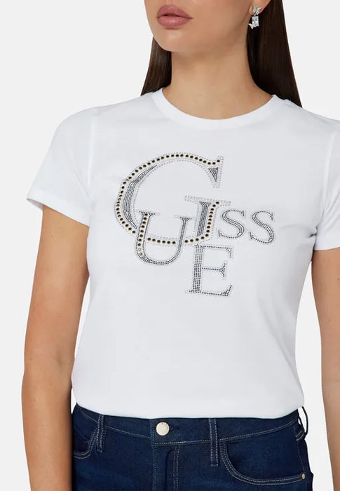 GUESS Camiseta de manga corta con tachuelas