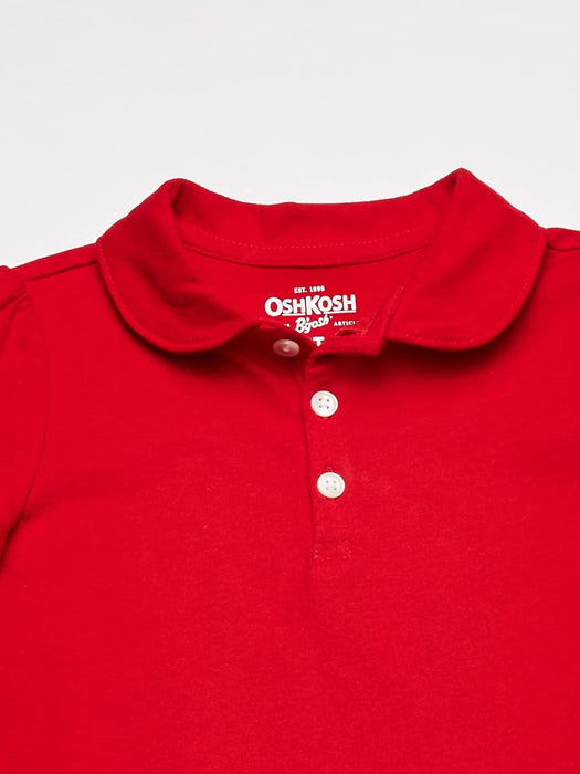 Polo de uniforme de manga corta para niñas