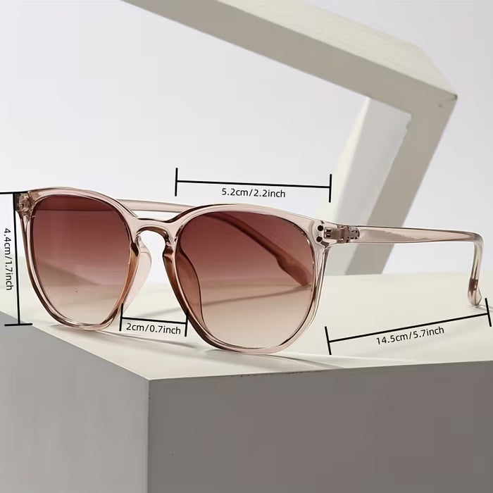Gafas de Moda Retro con Montura Redonda para Mujer