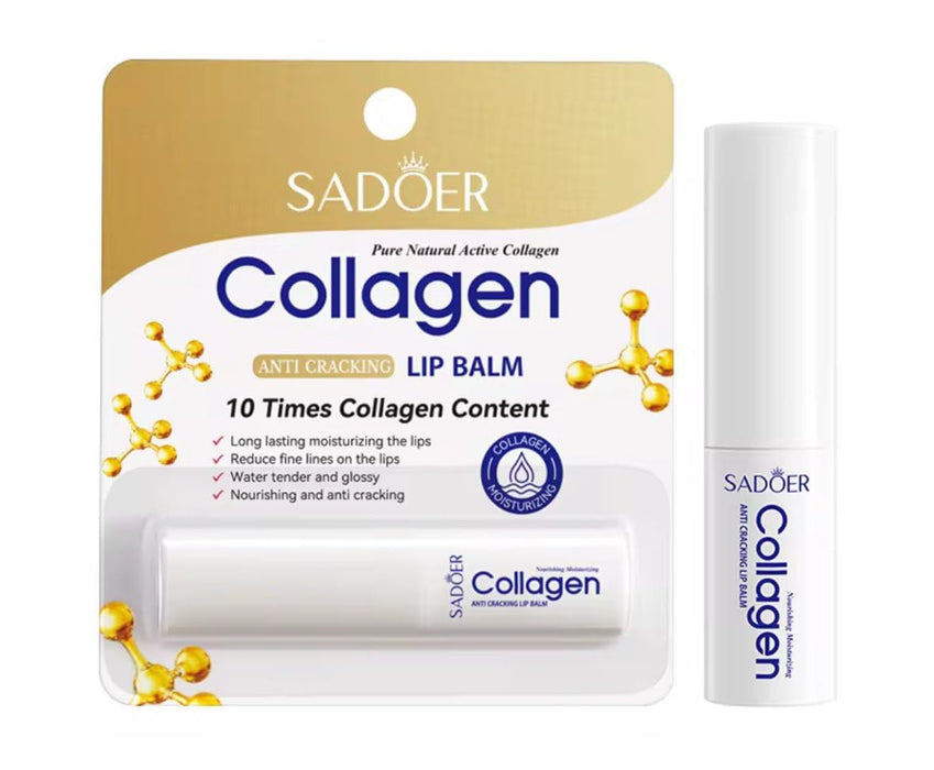 Sadoer Bálsamo labial de colágeno: hidratante, protección de larga duración