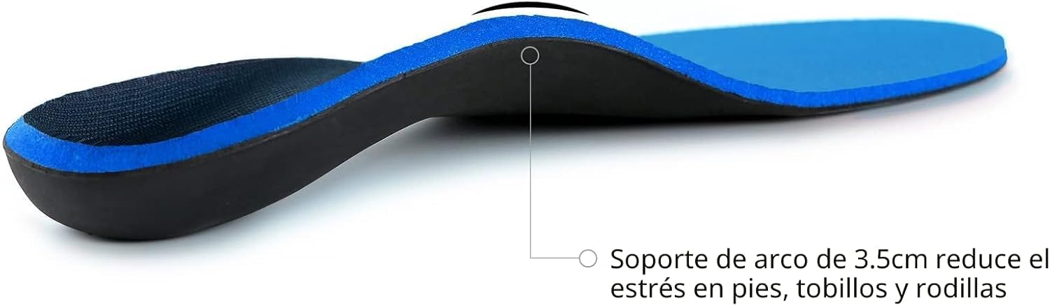 Plantillas de pies planos, soportes de arco, plantillas ortopédicas para dolor de pies