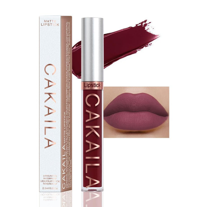 SHEIN CAKAILA - Barra de labios orgánica mate no adherente en vaso