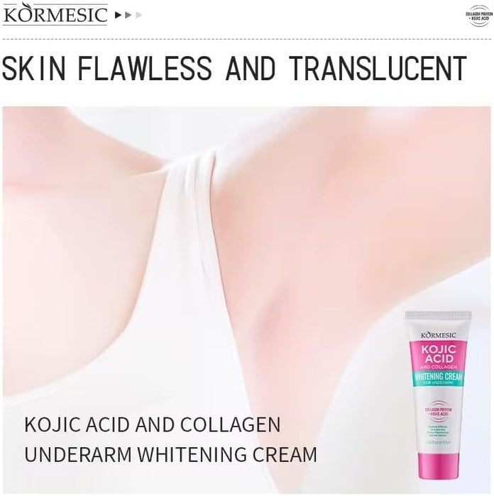 Kormesic Crema blanqueadora con ácido kójico y colágeno para axilas 50ml