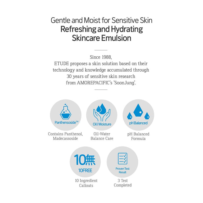 ETUDE SoonJung 10 Emulsión húmeda gratis, hidratante facial