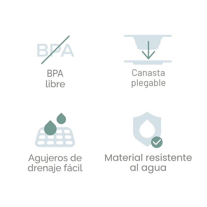 Angelcare - Estante organizador de baño, almacenamiento plegable para juguetes