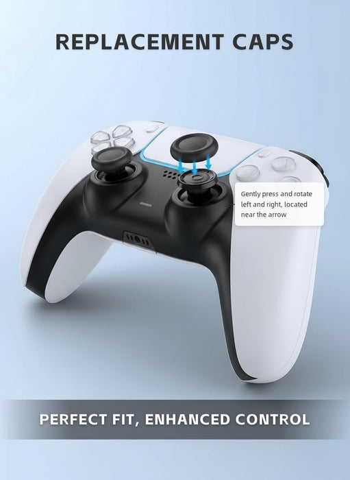 Ferkurn Reemplazo de tapas para agarre de pulgar compatibles con PS5/4