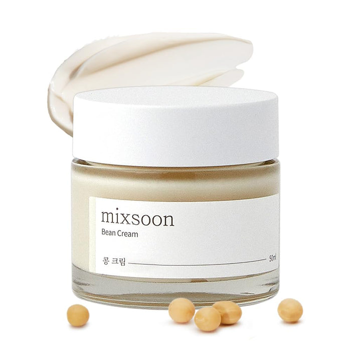 mixsoon Crema de Frijol - Crema Facial de Humectación Intensiva para Piel Suave y Nutrida