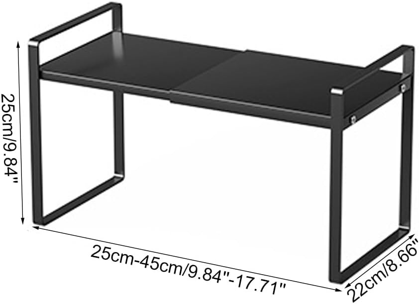 Organizador de estante expandible para gabinete, estante de almacenamiento ajustable