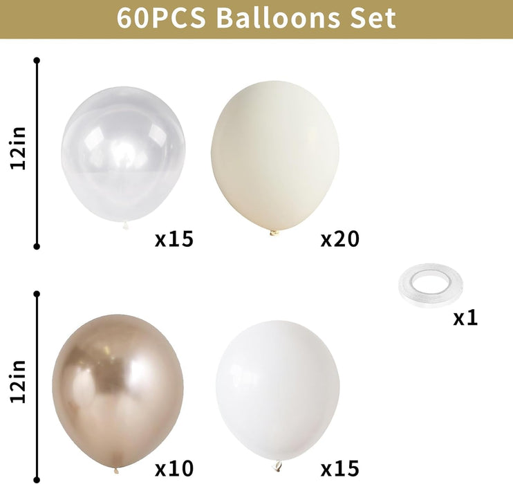 Globos 60 unidades metálicos