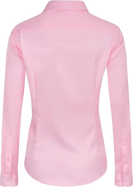 J.VER Camisas de vestir de manga larga con botones para mujer