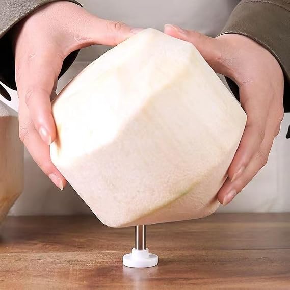 1 perforador de coco de acero inoxidable