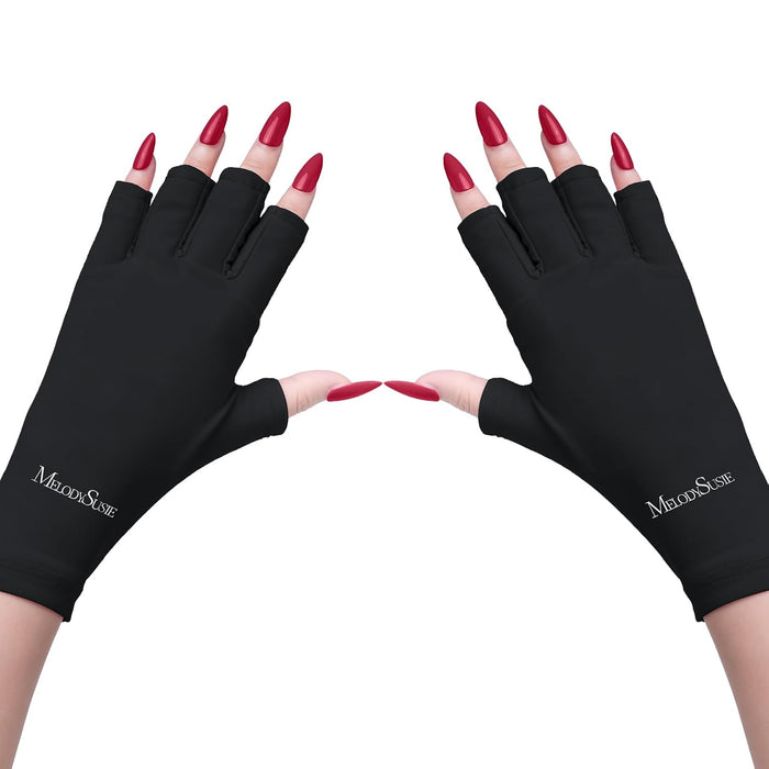 MelodySusie Guantes UV para lámpara de uñas de gel