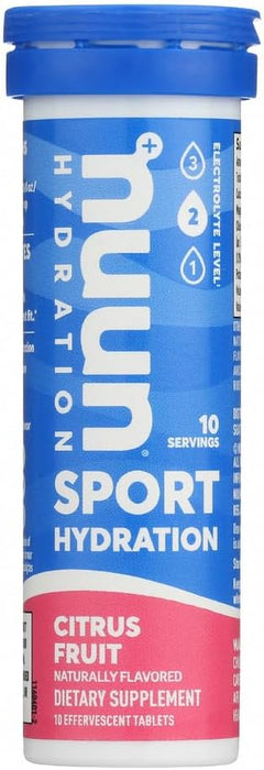 Nuun Active Citrus Fruit - Tabletas mejoradas para bebidas con electrolitos
