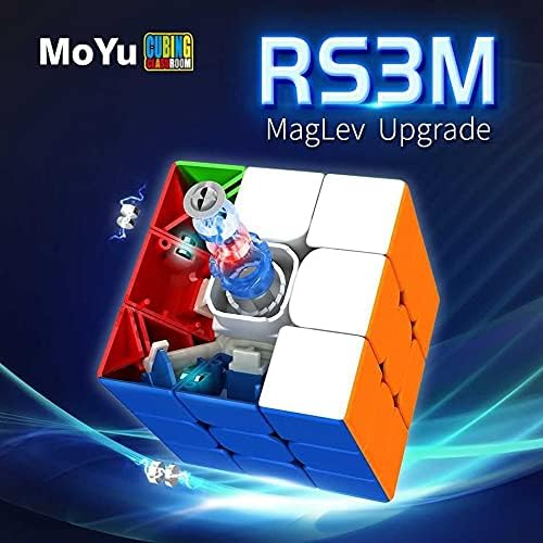 Cuberspeed Cubo de velocidad  Moyu RS3M Maglev Insignia 3x3 sin adhesivo