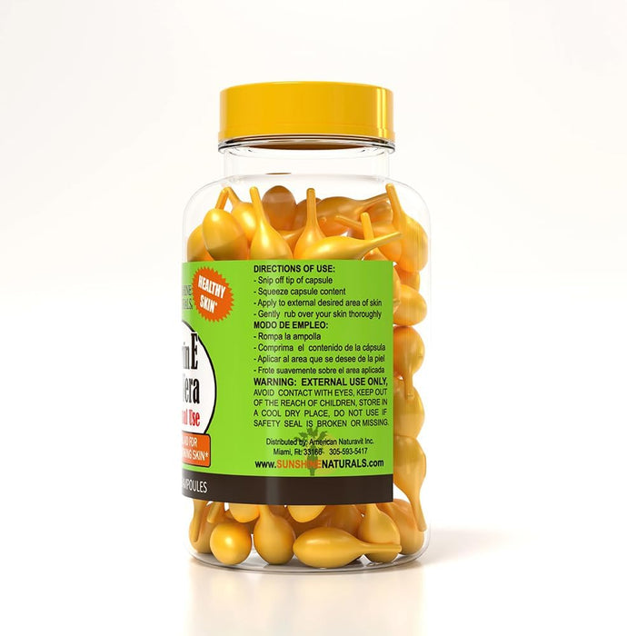 Sunshine Naturals Hidratante de vitamina E y aloe vera. Fórmula hidratante para piel seca