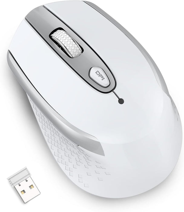 cimetech Mouse Inalámbrico 2.4 GHz con Receptor USB, 15M de Conexión