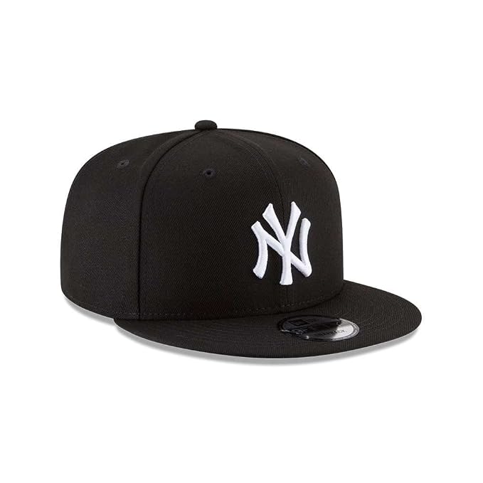 Gorra New Era New York Yankees básica en blanco y negro, modelo 950 snapback