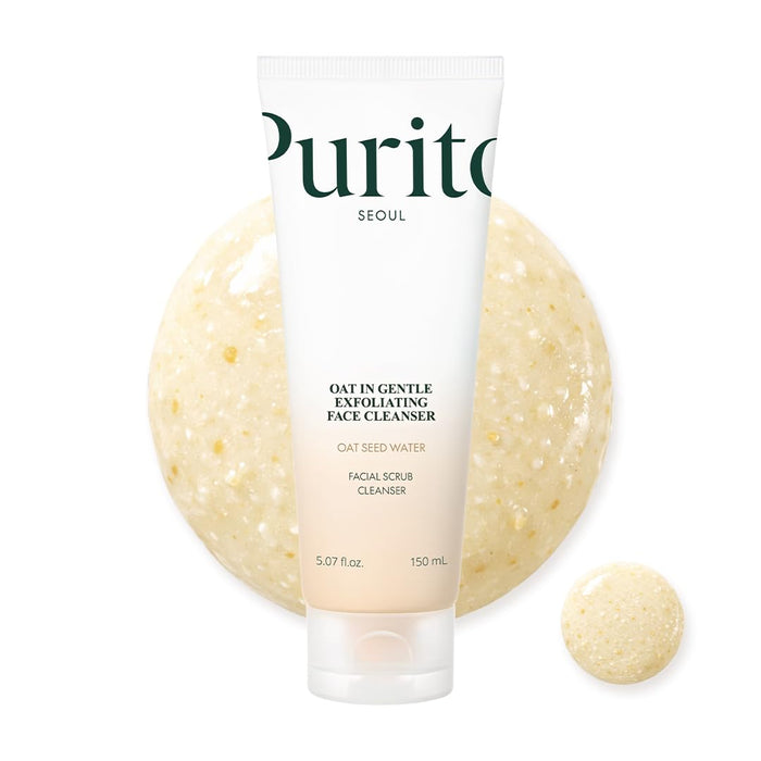 Limpiador exfoliante de avena PURITO para piel sensible, 150 ml